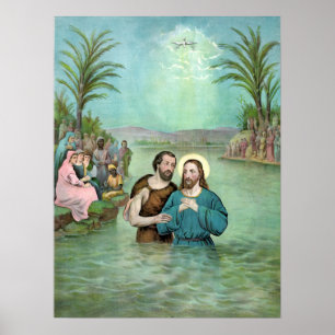 Poster Le baptême du Jésus-Christ - 1893
