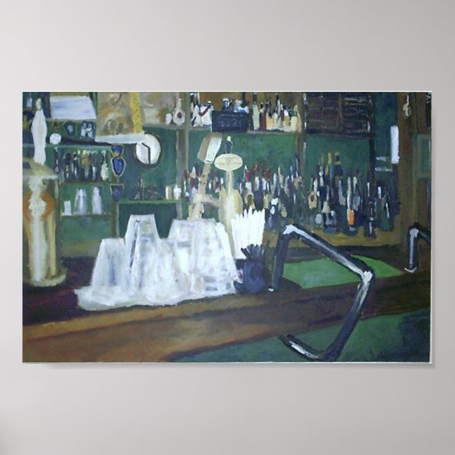 Poster Le bar du Rare Olde Times Pub (Devant)