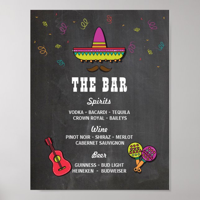 Poster Le Bar Fiesta Party Événement Signal Réception de  (Devant)