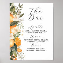 Le Bar Floral Mariage Florals Oranges Citrus