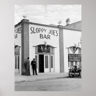 Poster Le bar Joe's, Key West, 1938