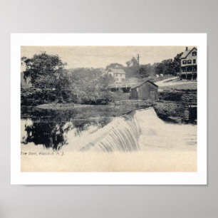 Poster Le barrage, Boonton, New Jersey NJ
