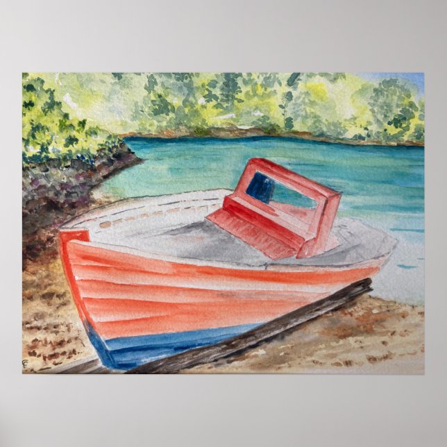 Poster Le bateau (Devant)