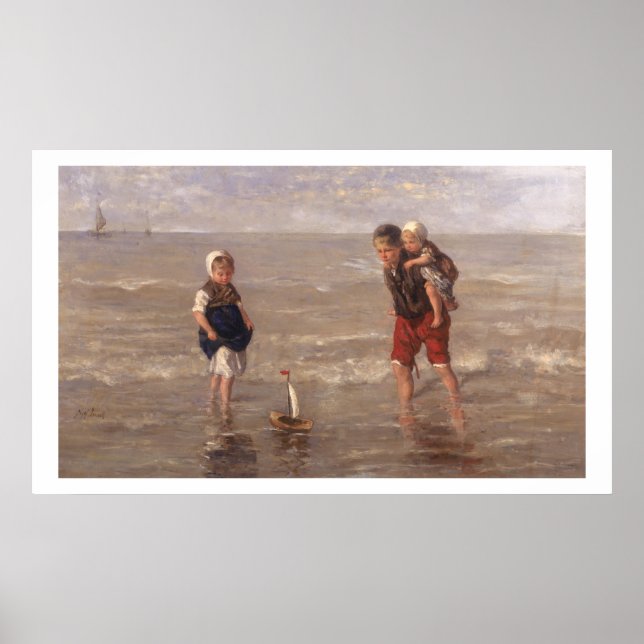 Poster Le bateau à jouets (Devant)