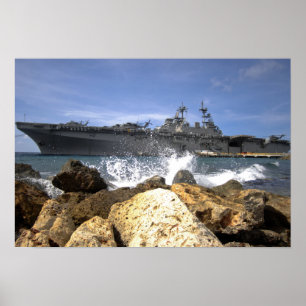 Poster Le bateau d'assaut amphibie USS Kearsarge