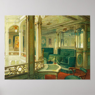 Poster Le bateau Patricia, ligne de la Hambourg-Amérique