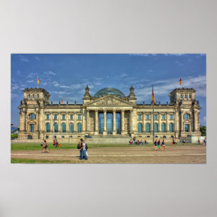 Poster Le bâtiment de Reichstag, Berlin