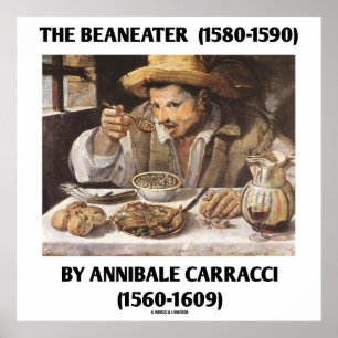 Poster Le Beaneater (1580-1590) Par Annibale Carracci
