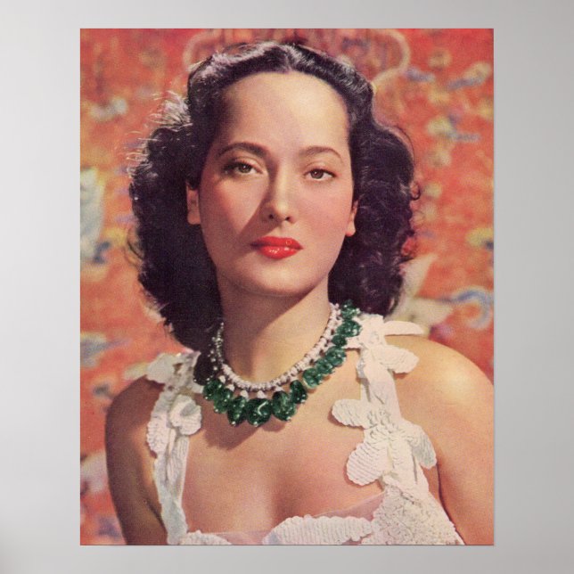 Poster le beau Merle Oberon (Devant)