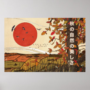 Poster Le beau paysage en automne