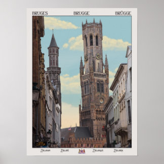Poster Le beffroi de Bruges