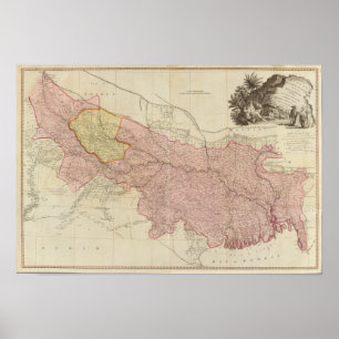 Poster Le Bengale, Bahar, Oudes, Allahabad