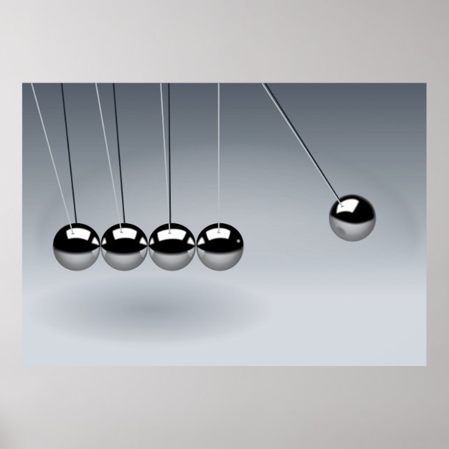 Poster Le berceau de Newton (Devant)