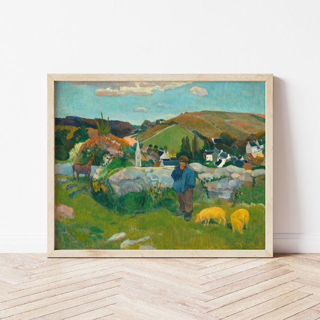 Poster Le berger | Paul Gauguin (Créateur téléchargé)