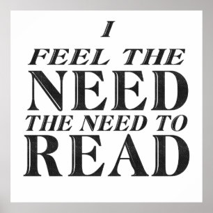 Poster Le besoin de lire