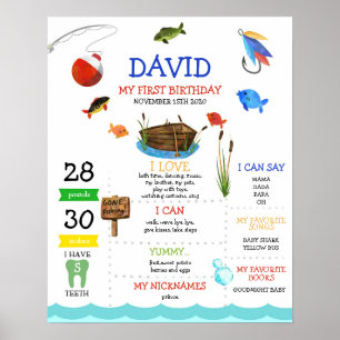 Poster Le Big One Pêche Premier Anniversaire Jalon