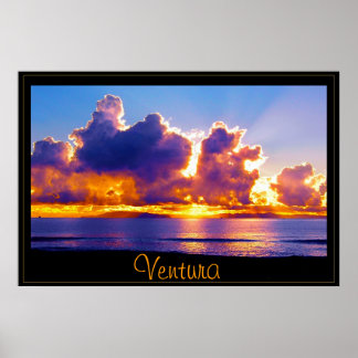 Poster Le bleu des îles