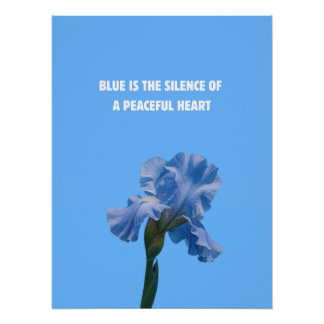 Poster Le bleu est le silence d'un coeur paisible