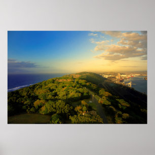 Poster Le bluff de Durban, Durban, Kwazulu-Natal