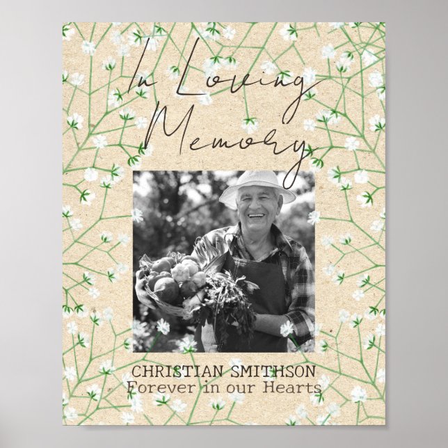 Poster Le Boho du souffle du bébé rustique dans le Mariag (Devant)