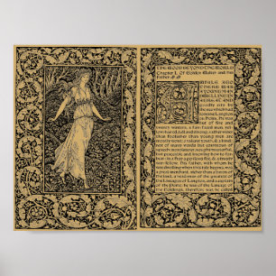 Poster Le bois au-delà du monde par William Morris