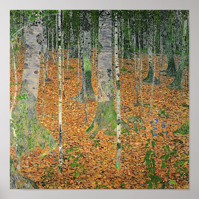 Poster Le bois de bouleau, 1903 (Devant)
