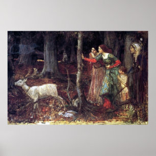 Poster Le bois mystique par John William Waterhouse