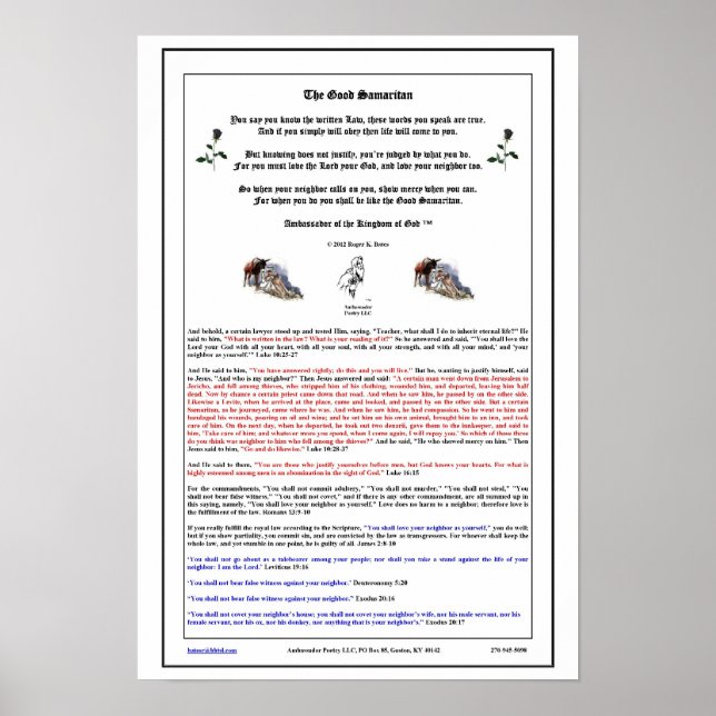 Poster Le bon samaritain (Devant)
