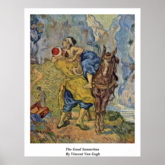 Poster Le Bon Samaritain De Vincent Van Gogh (Devant)