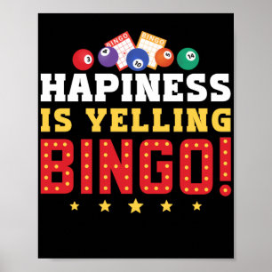 Poster Le Bonheur, C'Est...Le Bingo En Pleurant ! Drôle L