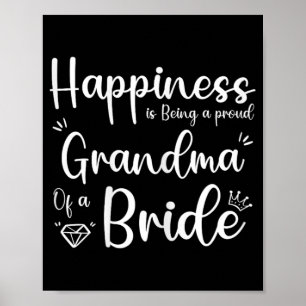 Poster Le bonheur est d'être une grand-mère fière d'une m