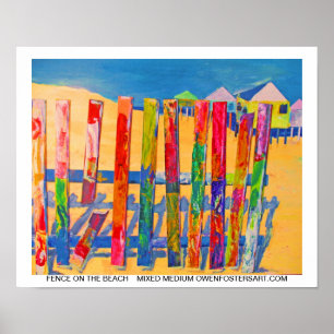 POSTER LE BORD DE LA PLAGE