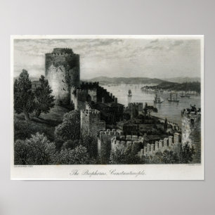 Poster Le Bosphorus, Constantinople