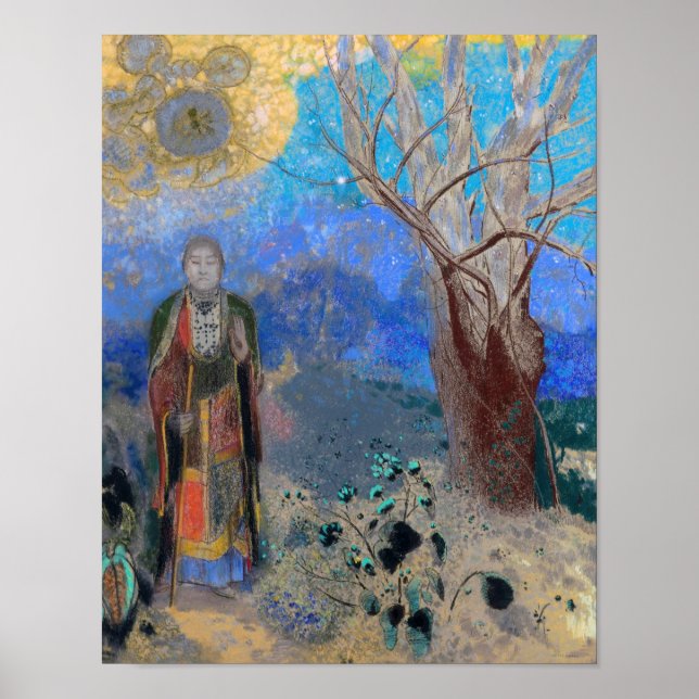 Poster Le Bouddha, Redon (Devant)