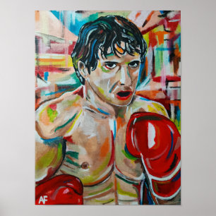 Poster Le Boxer Peinture d'Alfred Fox