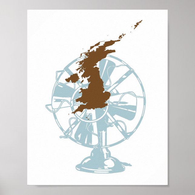 Poster Le Brexit britannique frappe l'affiche du fan (Devant)