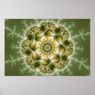 Poster Le Broccolateur - L'art fractal