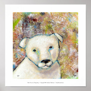 Poster Le Brutus de peinture d'art de bouledogue de
