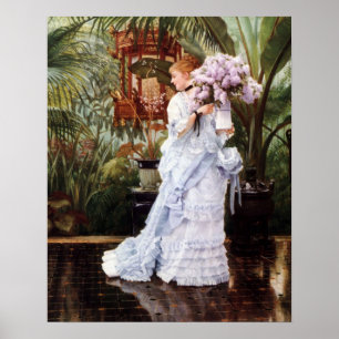 Poster Le Bunch de Lilacs par James Tissot