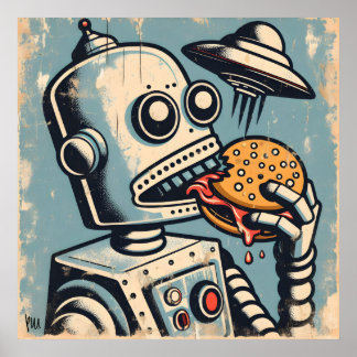 Poster Le burgerbot