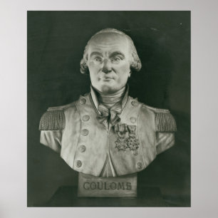 Poster Le buste de Charles de Coulomb