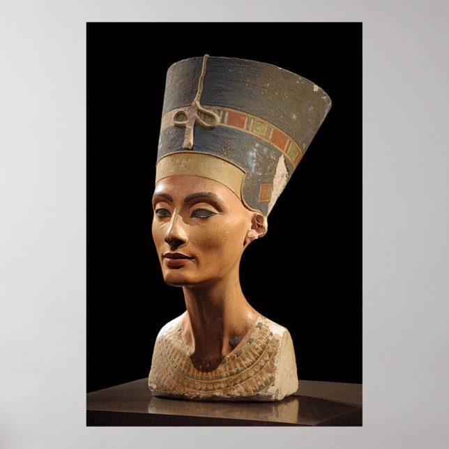 Poster Le buste de la reine Nefertiti (Devant)