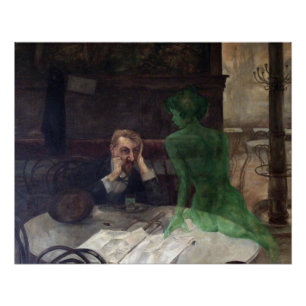 Poster Le buveur Absinthe brillant