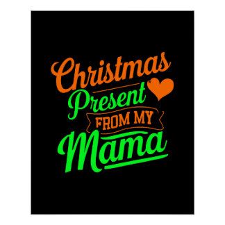 Poster Le cadeau de Noël de mon Art numérique de maman