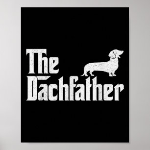 Poster Le cadeau drôle de chien de saucisse pour homme pè
