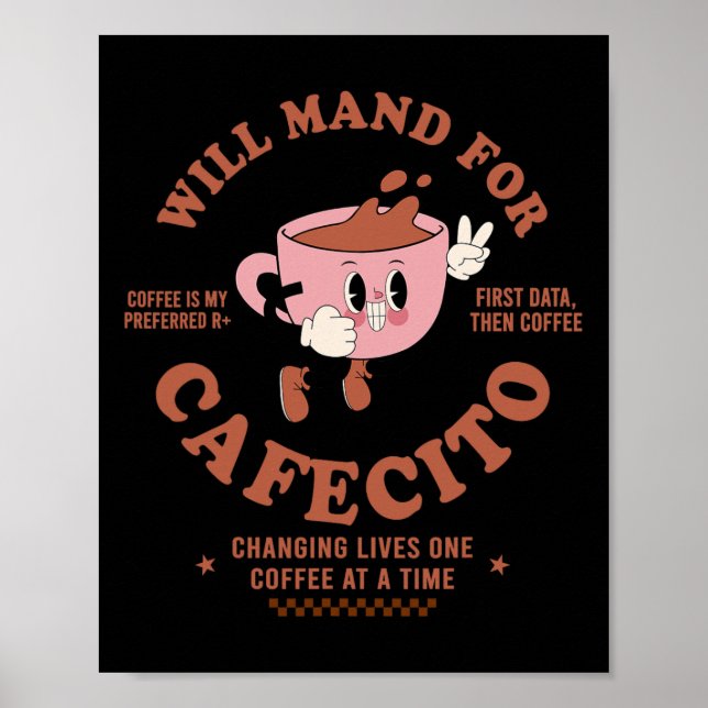 Poster Le Café Analyste De Comportement Appliqué Met Pour (Devant)