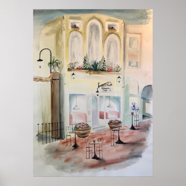 Poster Le Café Blossom (Devant)