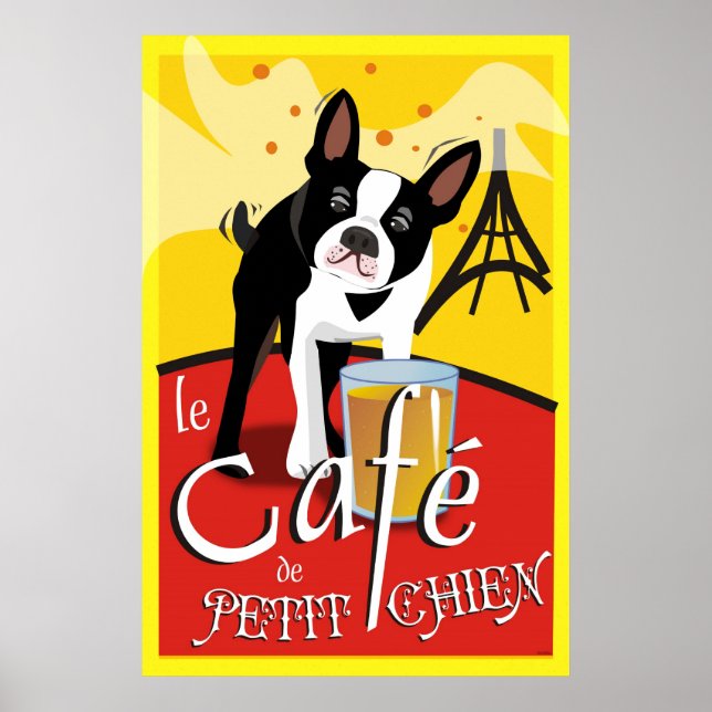 Poster Le Cafe de Petit Chien (jour) (Devant)