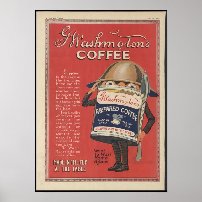 Poster Le café de Washington (Devant)
