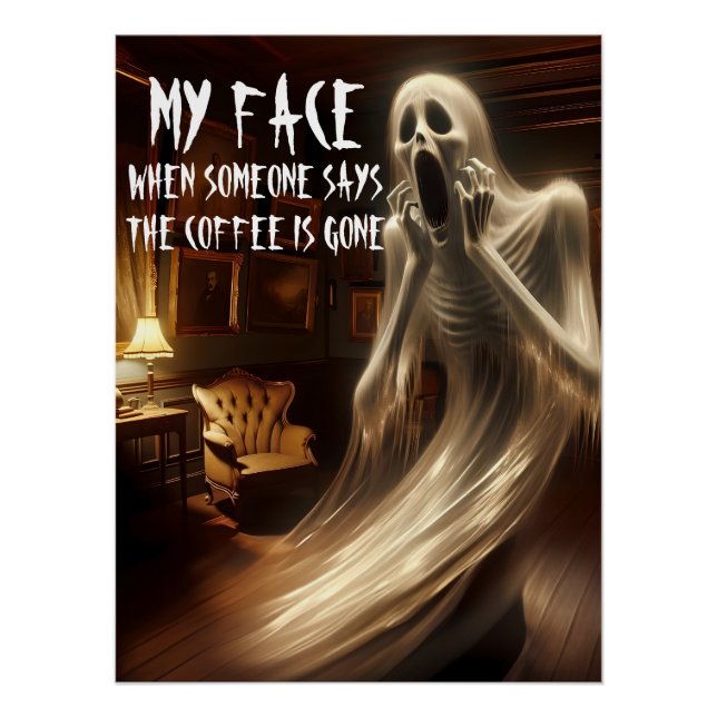 Poster Le café est parti ! (Devant)